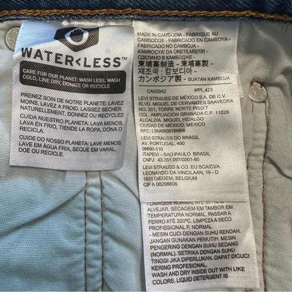 LEVIS Women's 501 High Rise Distressed Skinny Jeans - Picture 11 of 12